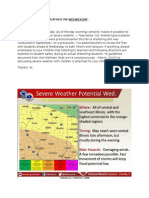 Potential Weather On Wednesday, November 11