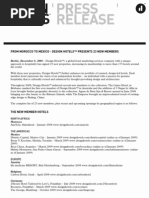DESIGN HOTELS™ PRESS RELEASES 2008
