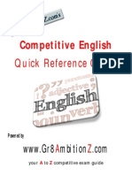 Competitive English Quick Reference Guide