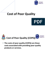 Cost of Quality Final Six Sigma SDC