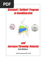 Baseball / Softball Program To Condition Arm: 2nd Edition