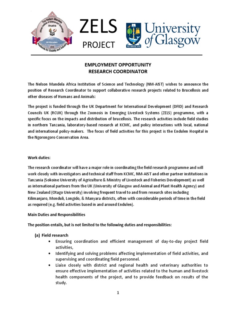 Job Vacancies - Nm-Aist | Survey Methodology | Science