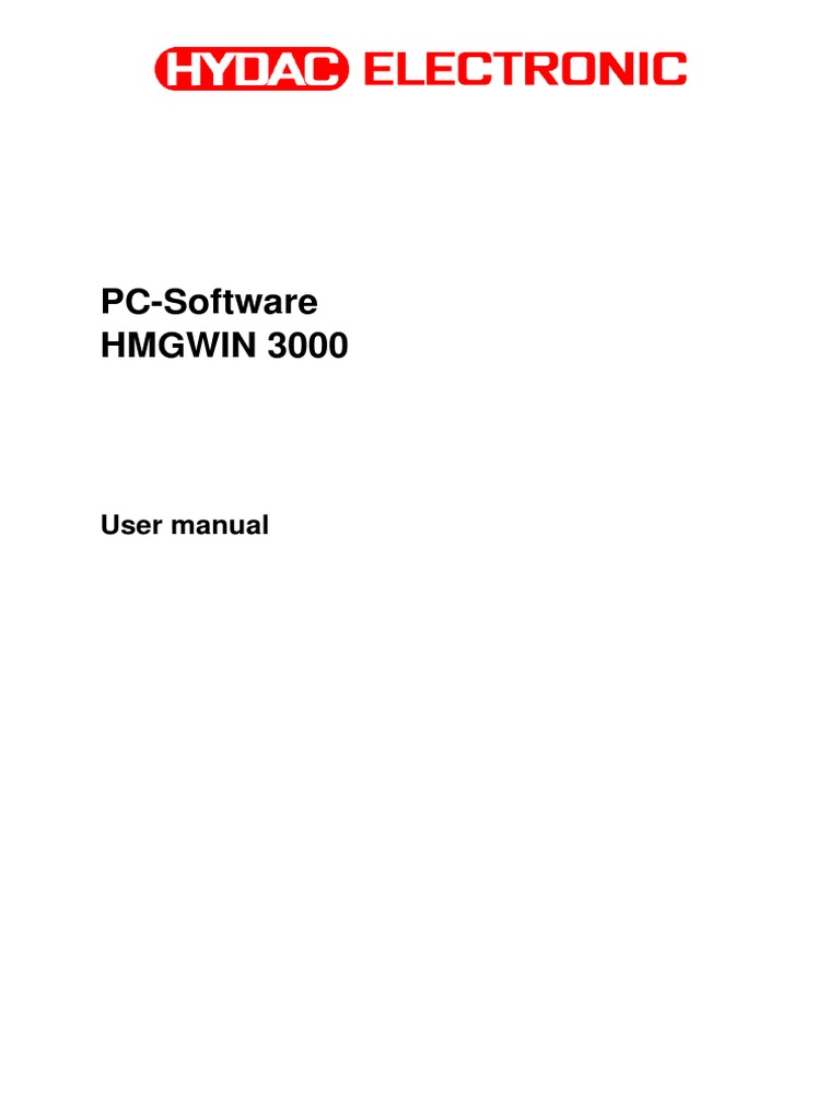 PC-Software HMGWIN 3000: User Manual | PDF | Windows 2000 ...