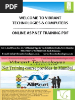 ASP.NET Training Topics