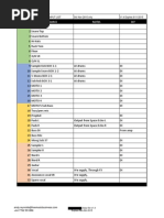 Example Technical Rider Input List