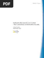 Authentication and Access Control - The Cornerstone of Information Security