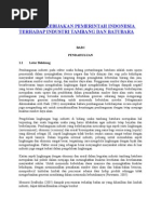 Download Makalah Kebijakan Pemerintah Indonesia Terhadap Industri Tambang Dan by jerrynst SN289205110 doc pdf