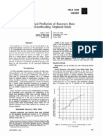 Empirical Prediction of Recovery Rate in Waterflooding Depleted Sands