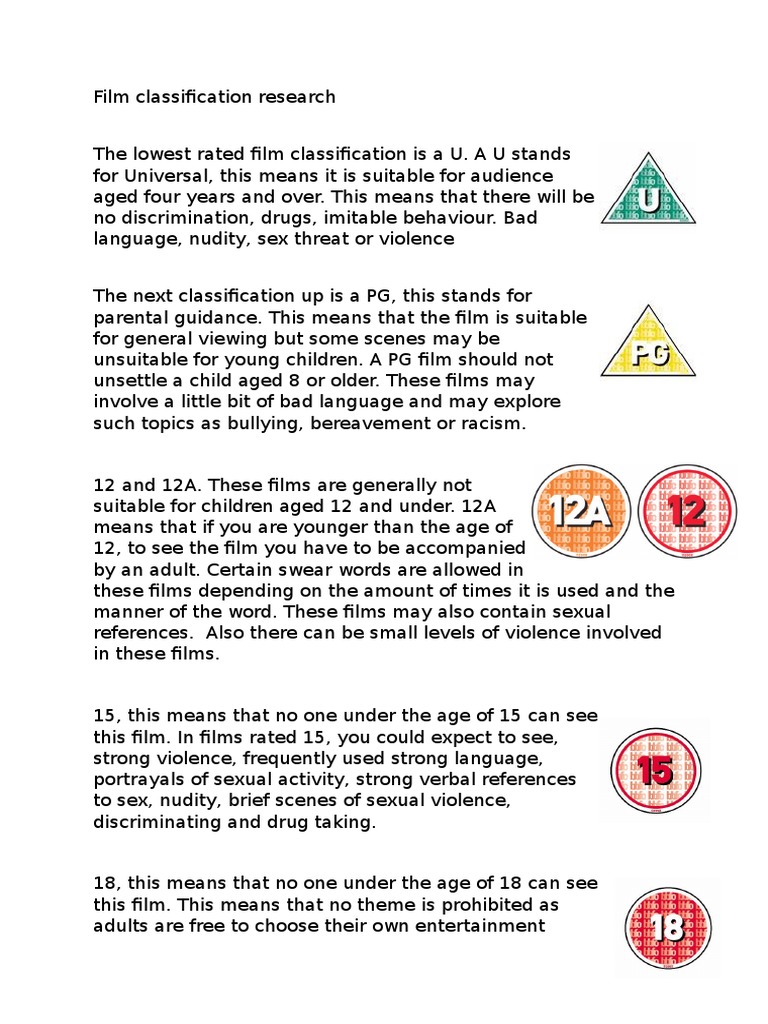 Film Classification Research | PDF