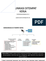 Komunikasi Ditempat Kerja