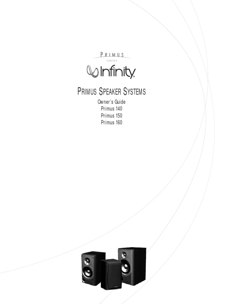 Rimus Peaker Ystems: Owner's Guide Primus 140 Primus 150 Primus 160 ...