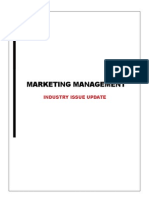 Marketing Management: Industry Issue Update