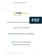 Linked Data Validation and Quality