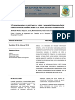 Técnicas Basadas en Sistemas de Vídeo para La Determinación de Variables Hidrodinámicas en Ríos