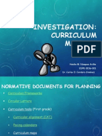 Investigation of The Puerto Rico Curriculum Mapping - First Grade - Heidie Vázquez