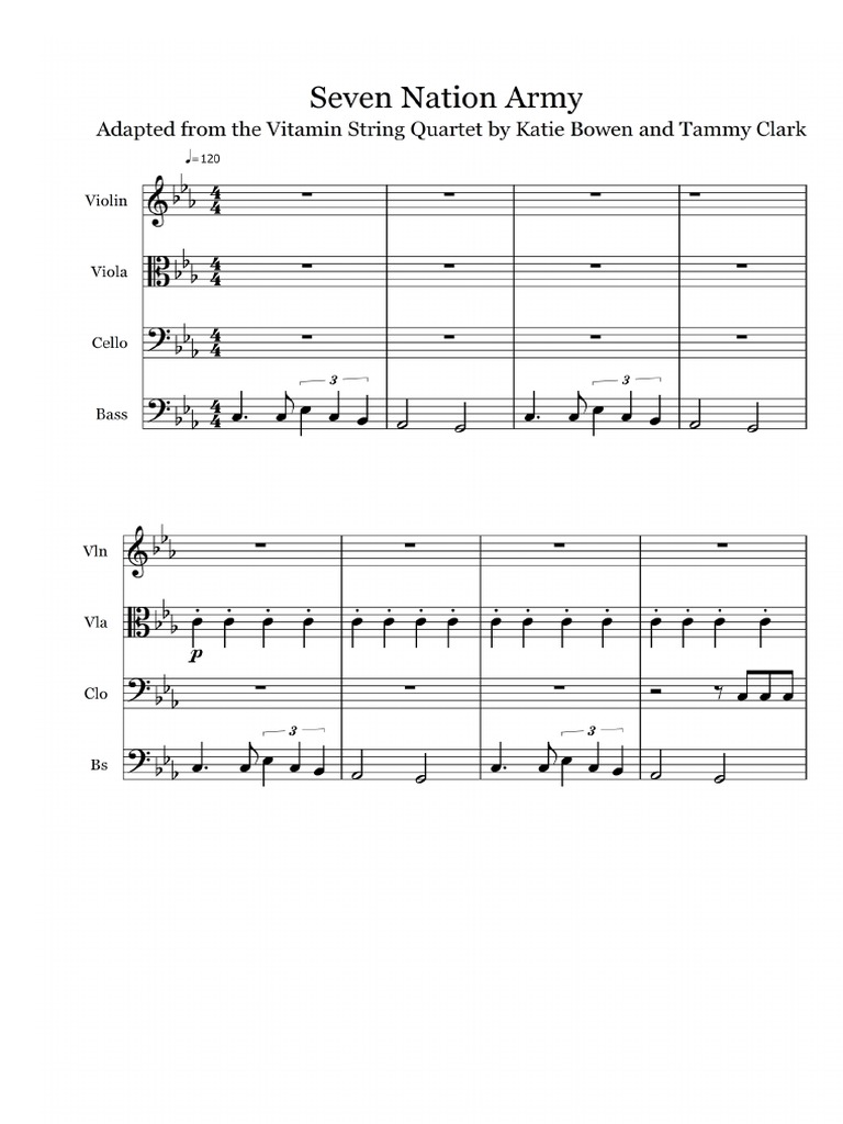 Seven Nation Army Tabs Ukulele