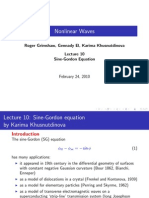 Nonlinear Waves: Roger Grimshaw, Gennady El, Karima Khusnutdinova Sine-Gordon Equation