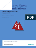 OpenScape Voice SW R2 V3.1, Interface Manual - Volume 9, Assistant API Description, Administrator Documentation, Issue 1 - Addfiles