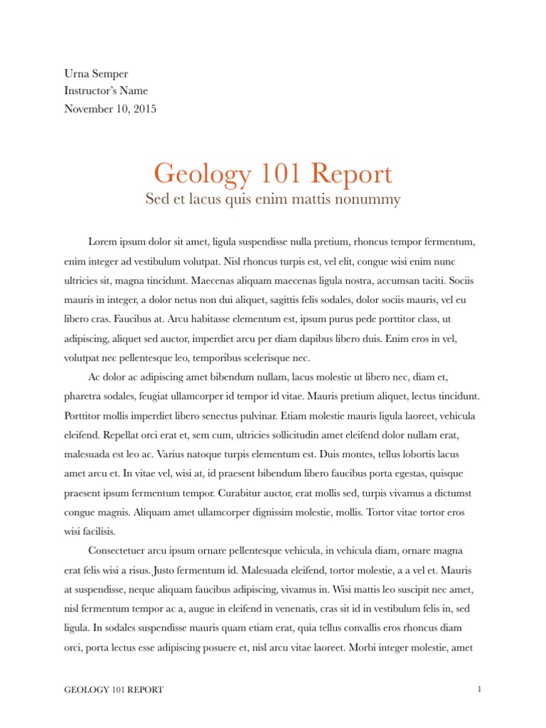 Geology 101: Comprehensive Report | PDF | Wellness