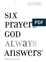 6 Prayers GOD Always Answers.