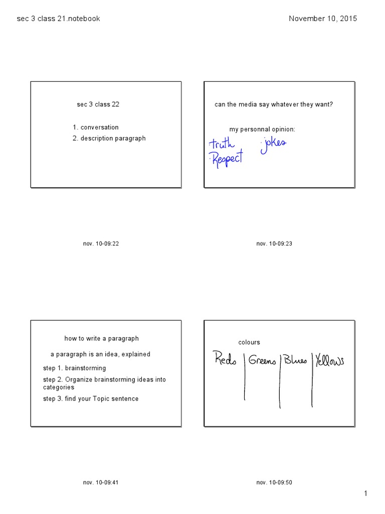 Sec 3 Class 21 | PDF