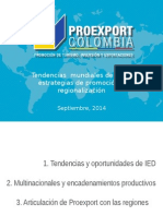 Tendencias  Mundiales de IED y Estrategias de Promoción y Regionalización - Dr. Juan Carlos González