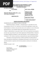 Download Johnson v Melton Truck Lines Inc 14-cv-07858 Motion to Certify Class by meltontrucklinesclassaction SN289241770 doc pdf
