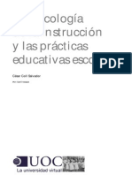 La psicología de la instrucción y las prácticas educativas escolares César Coll Salvador