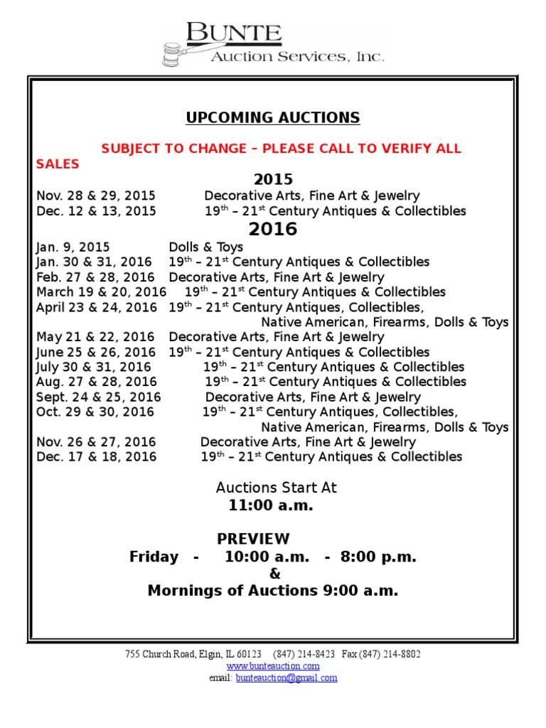 Sotheby's New York Auction Schedule | PDF | Art
