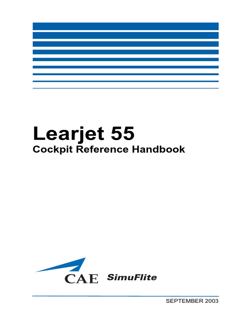 Learjet 55 CAE Cockpit Reference Handbook PDF Stall (Fluid