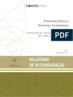 PCDT de 2015 para Prevenção de Transmissão Vertical de HIV, Sífilis e Hepatites Virais