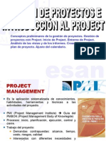 1° Gestipon de proyectos e introduccion al project
