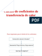 Correlaciones para Transferencia de Calor Convectivo