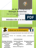 Encuadre de La Asignatura Biología Ambiental