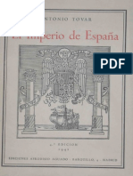 El Imperio de Espanya - Antonio Tovar