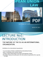 EU Law Lectures Moscow 2015 Introduction to Nature of EU