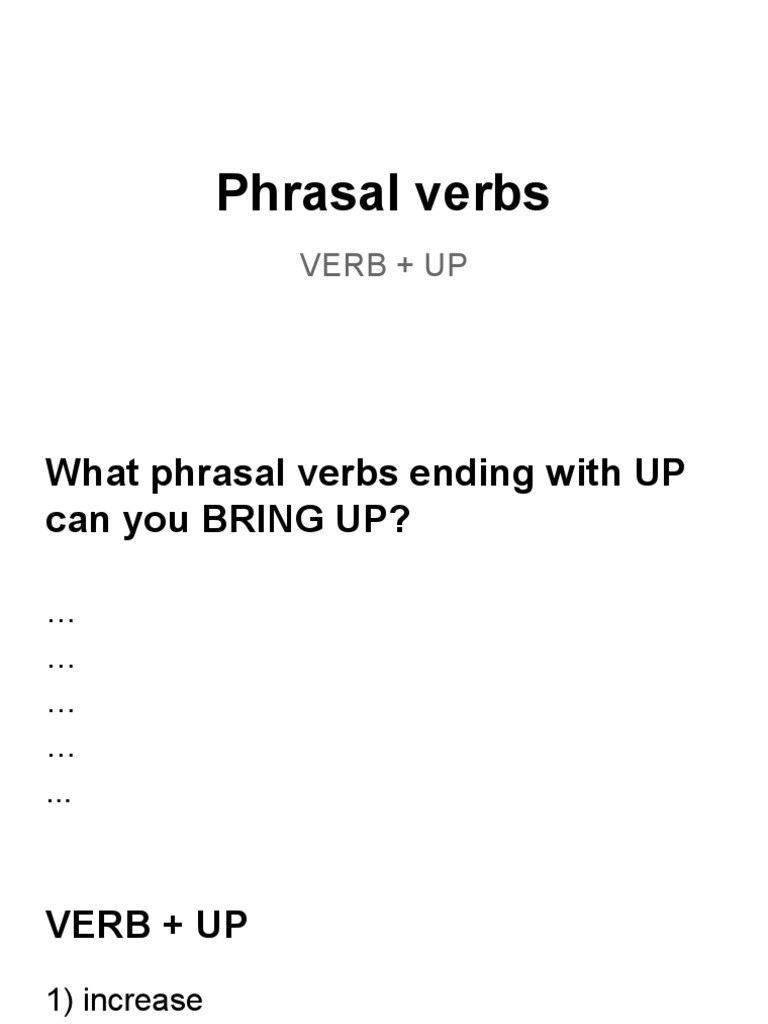 Common Phrasal Verbs with 