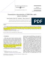 Transmission Characteristics of SMS Fiber Optic Sensor Structures 2003 Optics Communications