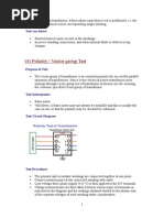 Polarity / Vector Group Test