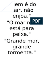 Quem é do mar