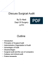 Discuss Surgical Audit