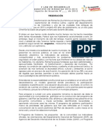 Plan de Desarrollo 2012 2015 Proyecto de Acuerdo