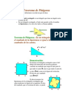 El Teorema de Pitagoras