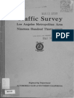 1937 Traffic Survey Los Angeles Metropolitan Area