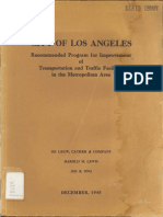 1945 La Recommended Program Improvement Transportation Traffic Facilities