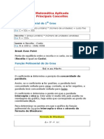 Conceitos e Fórmulas Matemática Aplicada