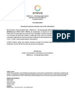 Celebra??o, Altera??o ou Rescis?o de Acordo de Acionistas (Fato Relevante)