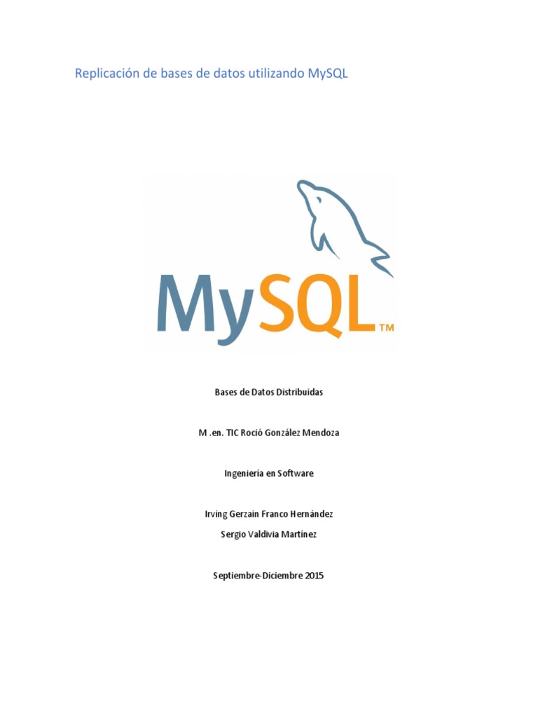 Configuración de Replicación en MySQL | PDF | Bases de datos | Mi sql