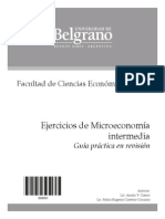 Ejercicios de Microeconomía Intermedia Guía Práctica en Revisión. Facultad de Ciencias Económicas