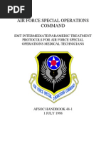 AFSOC Paramedic Protocols